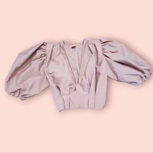 Maygel Coronel Gallega Puff Sleeve Swim Top